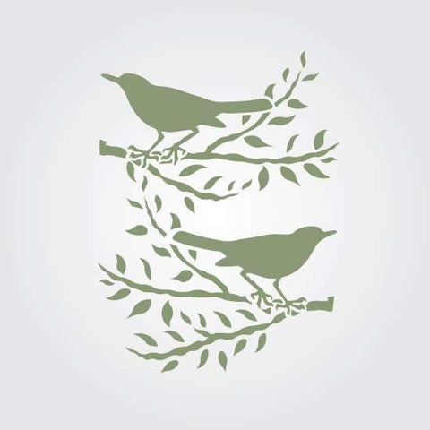 Starlings Wall Stencil