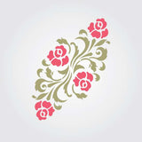 Beach Rose Stencil