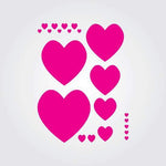 Parade of Hearts Stencil
