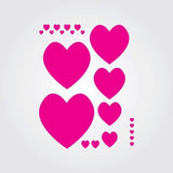 Parade of Hearts Stencil