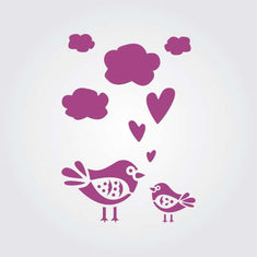 Love Birds Stencil