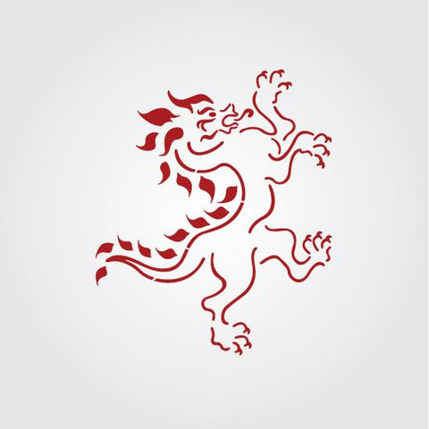 Regal Dragon Craft Stencil