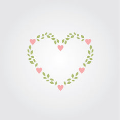 Heart Vine Stencil