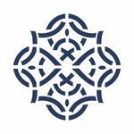 Iron Medallion Wall Stencil
