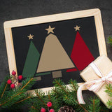Christmas Trees Craft Stencil