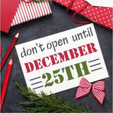 Christmas Gift Tag Craft Stencil