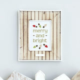 Merry and Bright Stencil