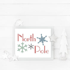 North Pole Stencil