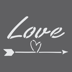 Cupids Arrow Wall Stencil
