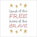 Land Of The Free Craft Stencil