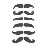 Mustaches Stencil