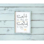 Salt in the Air Craft Stencil