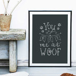 You Had Me at Woof Craft Stencil