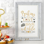Baking is Love Made Edible Stencil