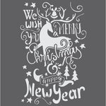 Christmas Wishes Wall Stencil
