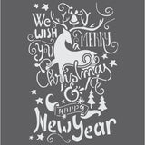Christmas Wishes Wall Stencil