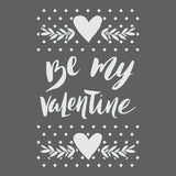 Be My Valentine Stencil