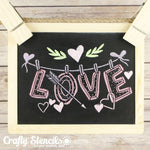 Love is in the Air Craft Stencil
