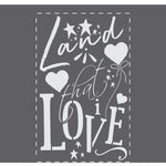 Land That I Love Stencil