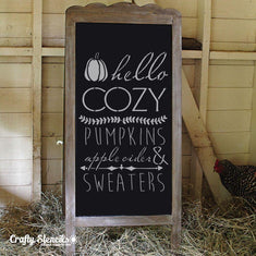 Hello Fall Craft Stencil