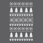 Holiday Fair Isle Craft Stencil