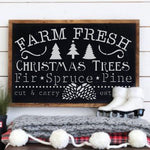 Farm Fresh Christmas Trees Craft Stencil