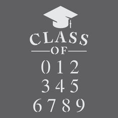 Graduation Year Stencil