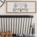 Welcome to Our Farmhouse Craft Stencil