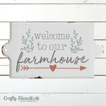 Welcome to Our Farmhouse Craft Stencil