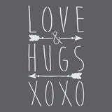 Love and Hugs Valentines Wall Stencil