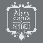 Along Came A Spider Wall Stencil