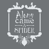 Along Came A Spider Wall Stencil