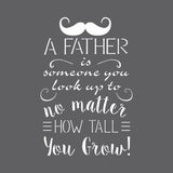 No Matter How Tall You Grow Craft Stencil