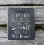 No Matter How Tall You Grow Craft Stencil Framed