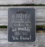 No Matter How Tall You Grow Craft Stencil Framed