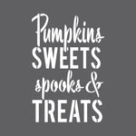 Spooks and Treats Halloween Stencil