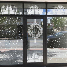 Christmas Wreath Window Stencil