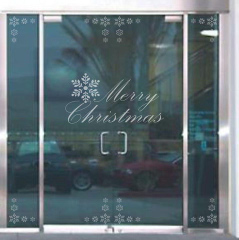 Merry Christmas Window Stencil