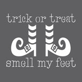 Trick or Treat Smell My Feet Wall Stencil