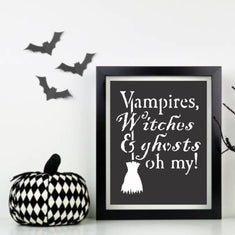 Vampires Witches And Ghosts Stencil
