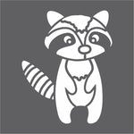Raccoon Forest Critter Wall Stencil