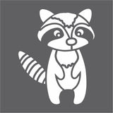 Raccoon Forest Critter Wall Stencil
