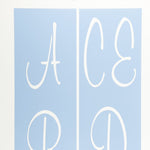 Script Letter Stencil Set