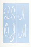 Script Letter Stencil Set