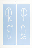 Script Letter Stencil Set