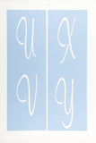 Script Letter Stencil Set