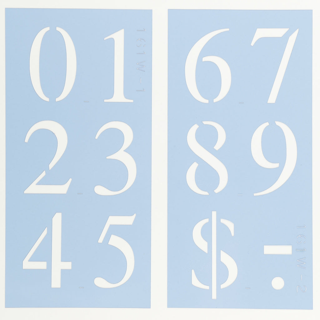 Times New Roman Number Stencil Set times-new-roman-number-stencil-set