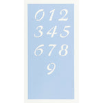 Airfoil Letter & Number Stencil Set detail image on blue mylar