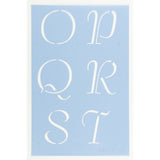 Petticoat Letter Stencil Set O-T