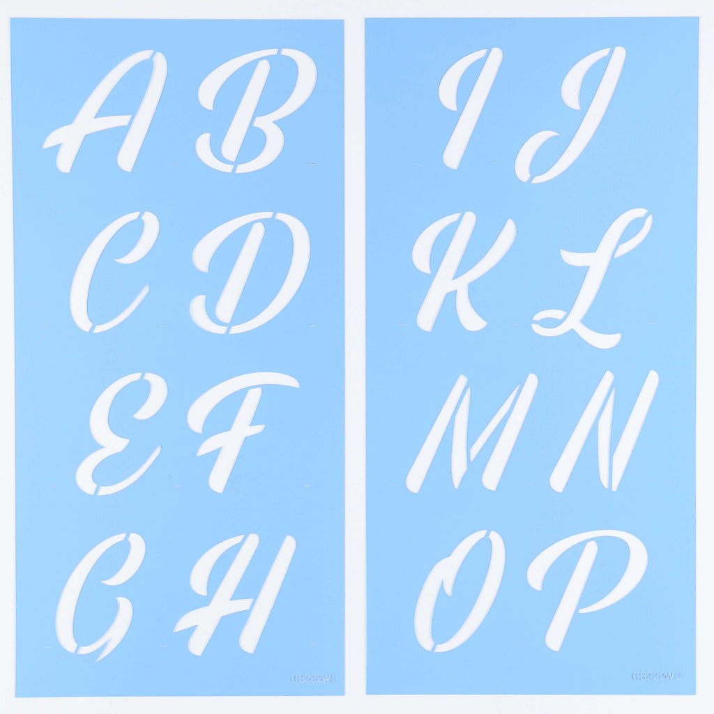 84 Letters Letter Stencils Large